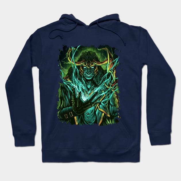 Green God Hoodie by UrifGraphic